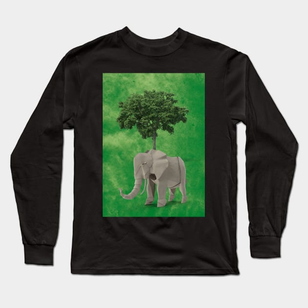 elephant Long Sleeve T-Shirt by oreundici